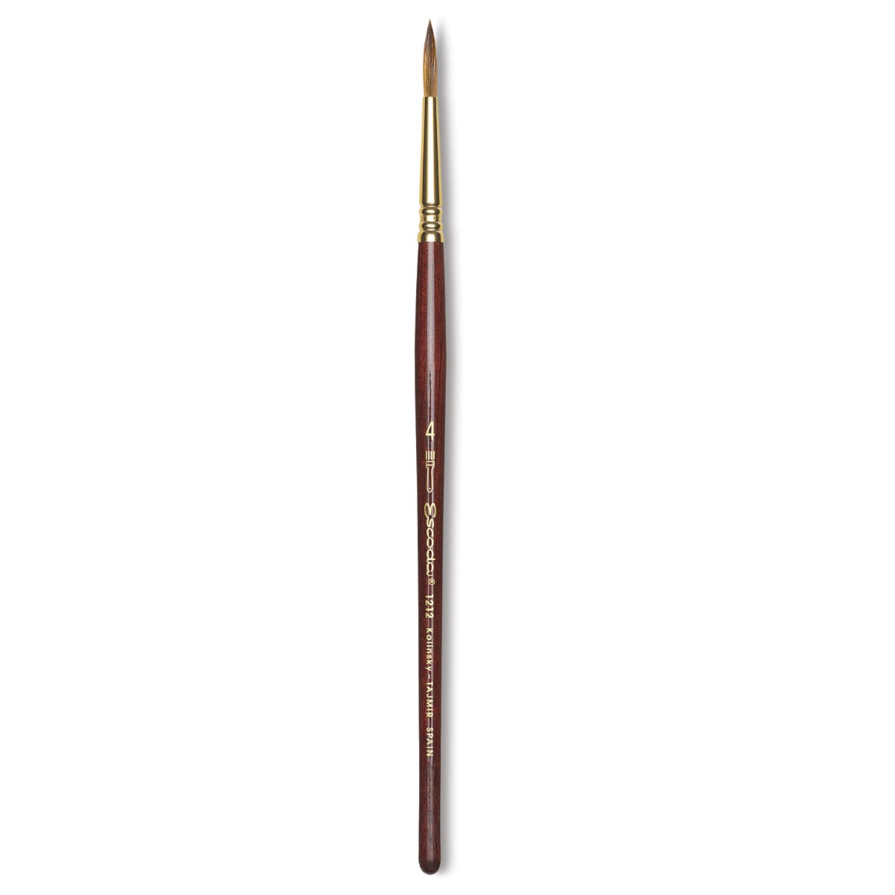 Escoda Reserva Kolinsky-Tajmyr Sable Brush - Pointed Round, Short Handle, Size 4